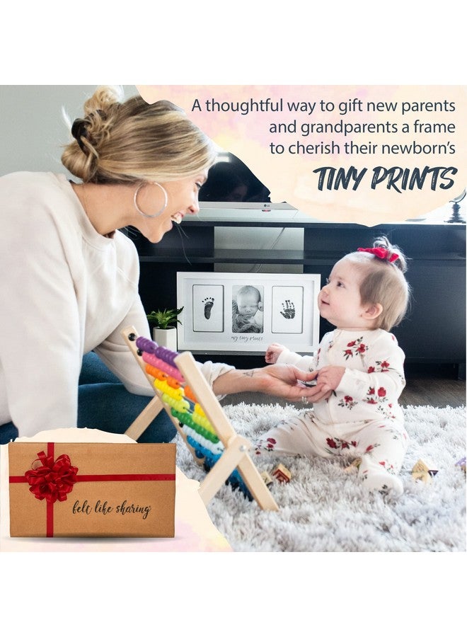 Felt Like Sharing Baby Hand and Footprint Kit, White Frame, Baby Footprint Kit - Image 5