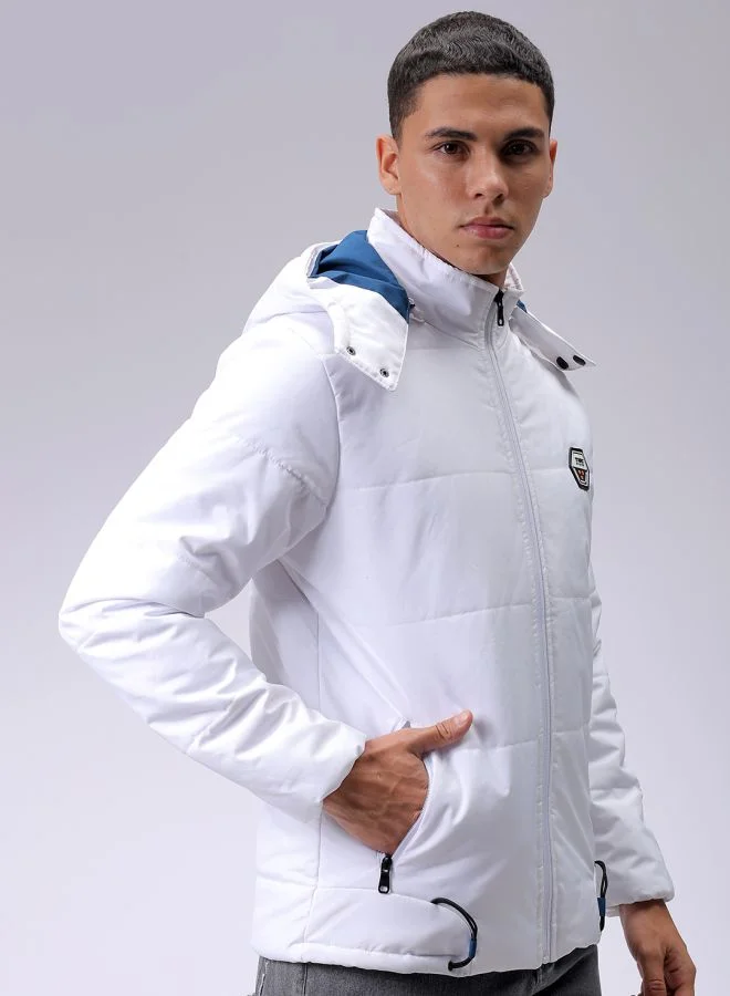 شركة المرآب الهندية Men Slim Fit Solid Bomber Jackets