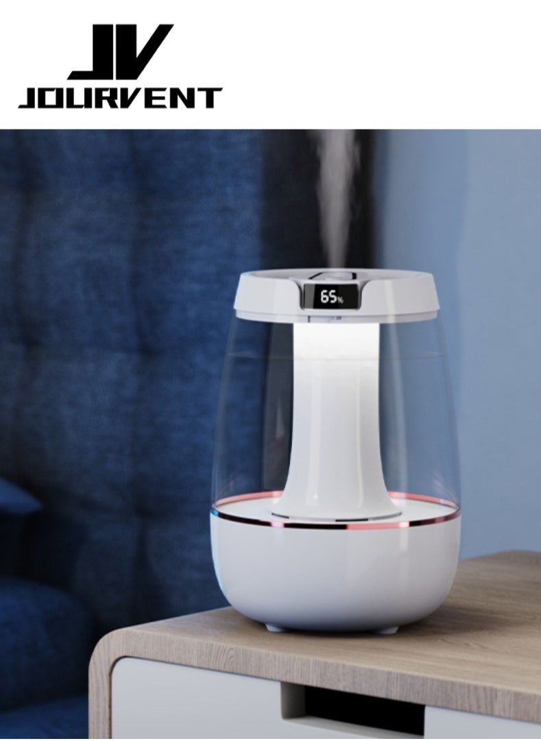 Jourvent Large Appliances Humidifier – 4L, Ultra-Fine Mist, Whisper-Quiet, Dual Jet, 200ML/H for Home & Bedroom.  - Image 1