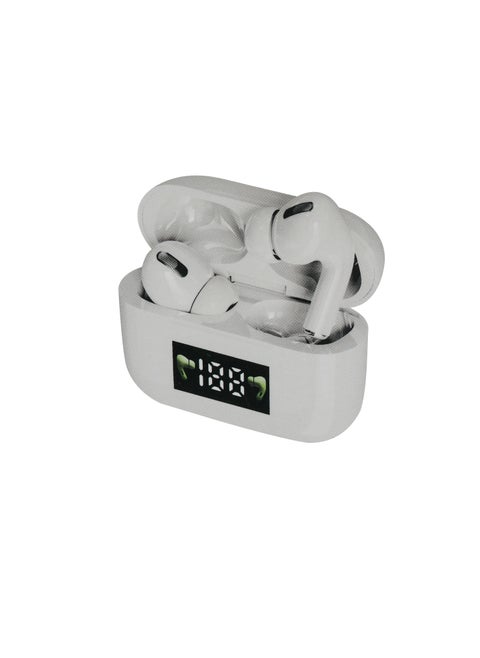 True Wireless Bluetooth Earphones Long Battery Life Digital Display High-end Sports White for iPhone Android