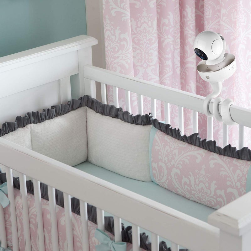 iTODOS Baby Monitor Mount Compatible with Arlo,Owlet,Goodbaby,Hellobaby,ANMEATE,Vtech,Motorola Baby Monitor and Most Universal Monitors Camera,Versatile Twist Mount Without Tools or Wall Damage-White - Image 3