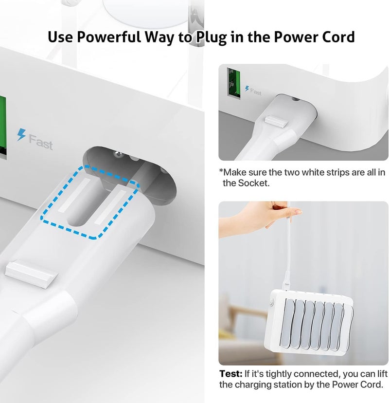 Soopii Charging Station for Multiple Devices, 4-Port Charger Station with 6 Charging Cables Included,Desk Organizer Charge Station for Phones, Tablets, and Other Electronics - Image 5