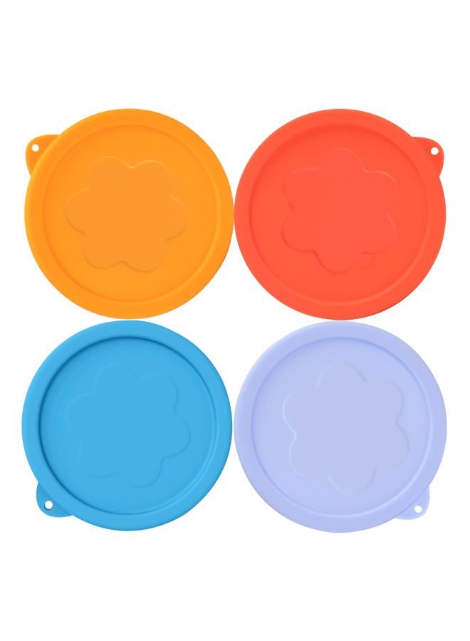 VIOTIIN 2 Cup Silicone Replacement Lids Storage Cover for Pyrex 7200-PC and Anchor Hocking Glass Bowls (Container not Included) 4 Pack Microwave, Dishwasher and Freezer Safe - Image 1