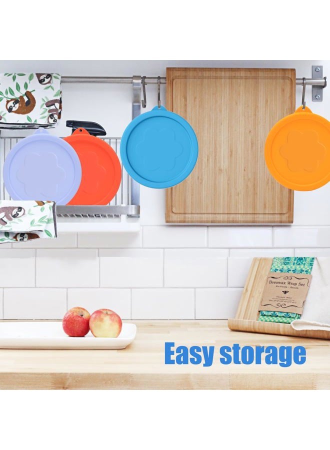 VIOTIIN 2 Cup Silicone Replacement Lids Storage Cover for Pyrex 7200-PC and Anchor Hocking Glass Bowls (Container not Included) 4 Pack Microwave, Dishwasher and Freezer Safe - Image 5