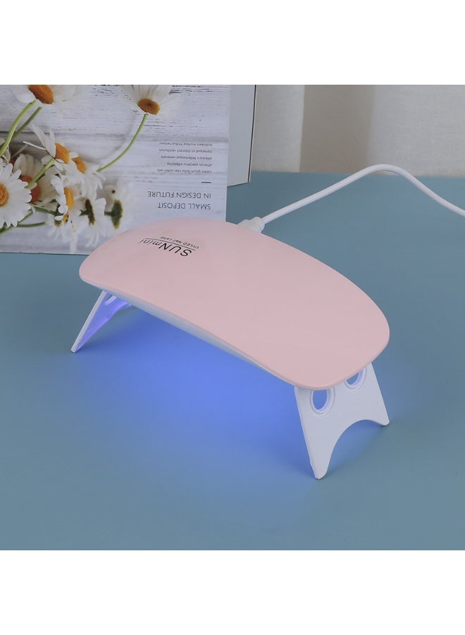 LANGMANNI Mini Foldable Handheld UV LED Nail Lamp Mouse Shape Portable Nail Dryer for Gel Polish - Image 4