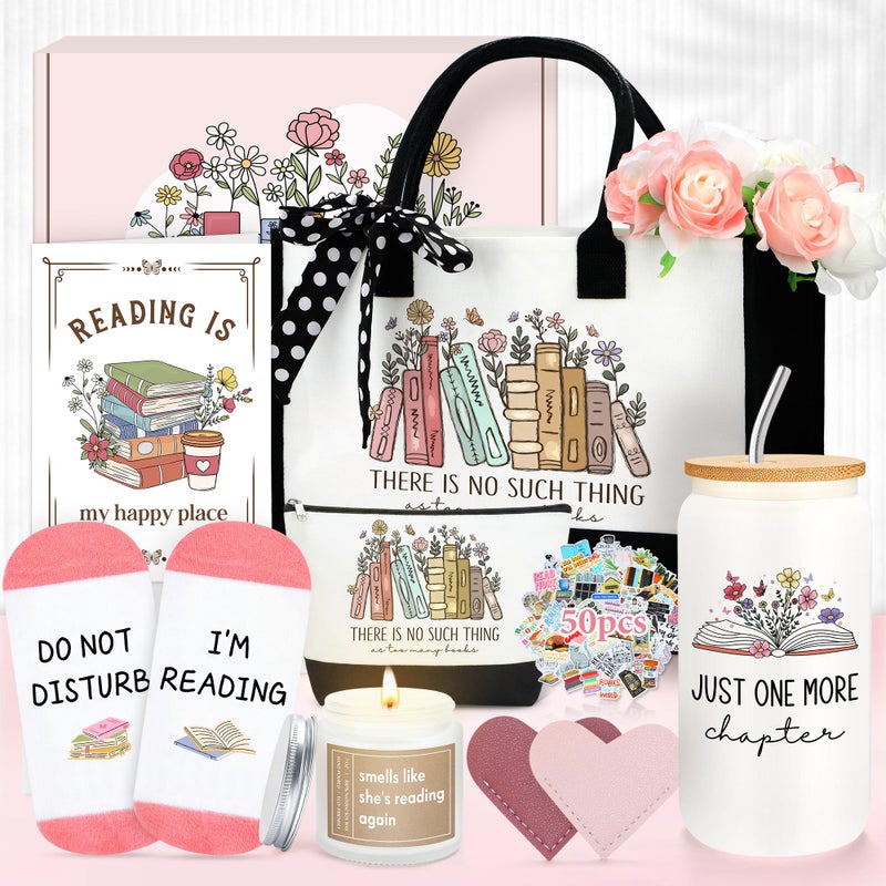 Saineron Book Lovers Gifts for Women Bookish Gifts for Book Lovers Women Books Accessories for Reading Lover Books Club Gift for Reader Cool Bookish Themed Items Set Bookworm Stuff Presents for Librarian Girl - Image 2