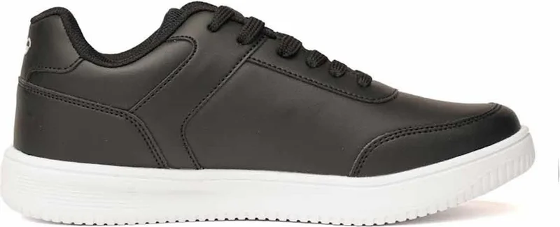 Hummel Unisex Black White Sports Shoes Access Pu Unisex Sneaker Shoes 900325-2001-2BLACK