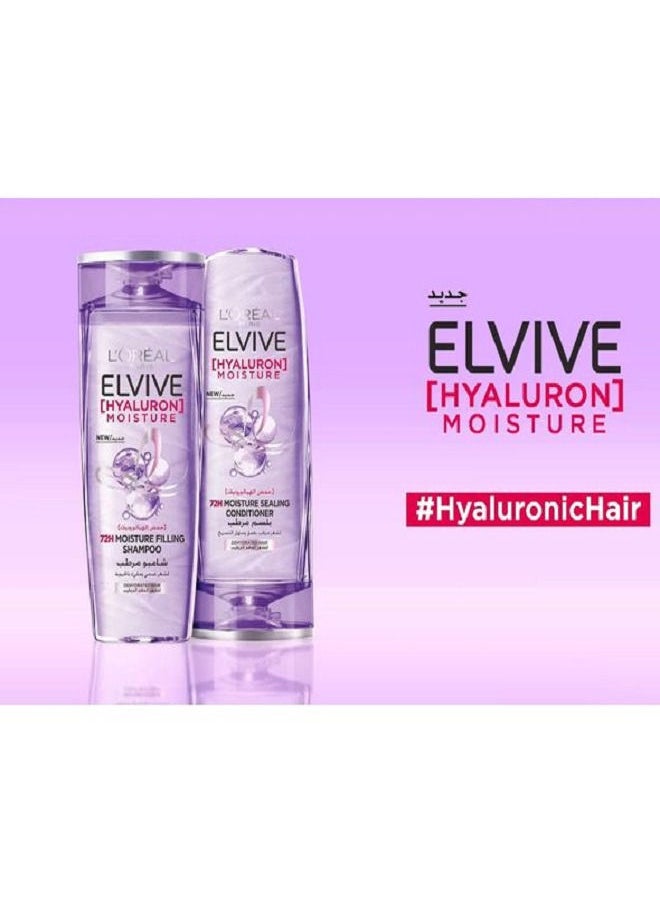 Elvive Hyaluron Moisture 72H With Hyaluronic Acid Shampoo 400ml & Conditioner 360Ml