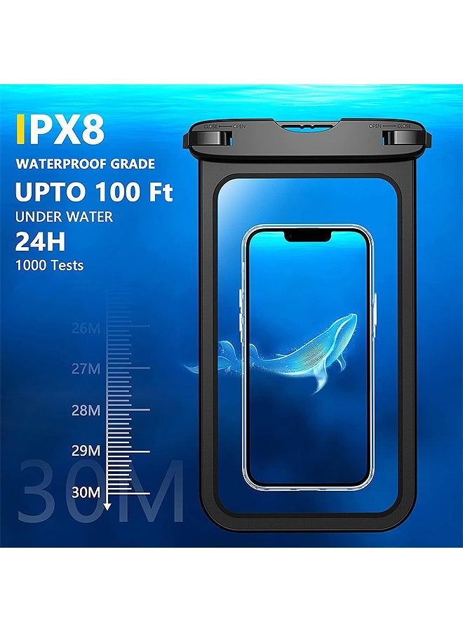 إم إكس إن 2 Pcs حقيبة حقيبة مقاومة للماء غطاء، Universal IPX8 حقيبة هاتف مقاومة للماء حقيبة جافة مع Lanyard، لآيفون وغيرها من الهواتف - Image 4