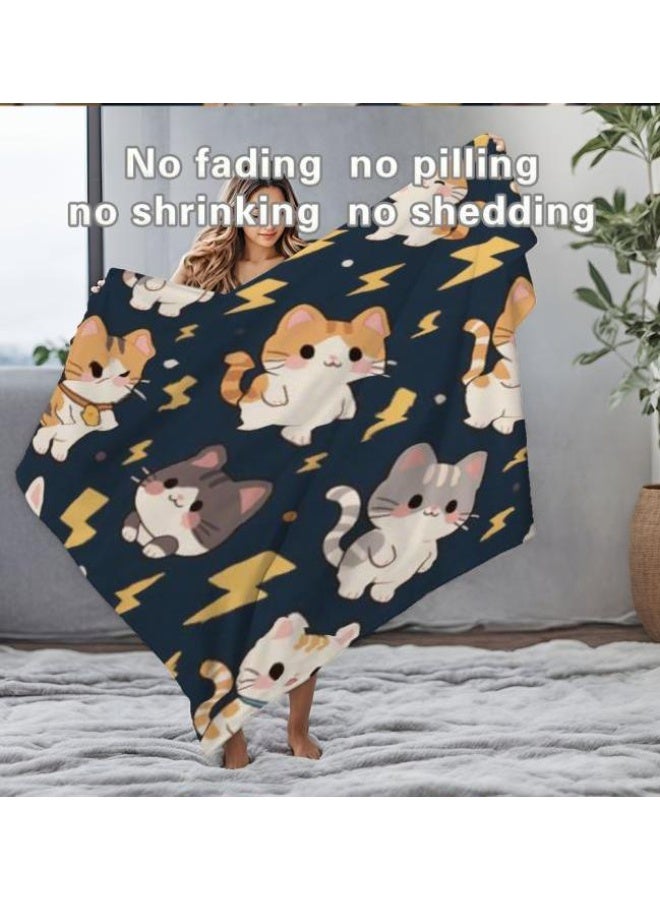 بطانية رقيقة من الفانيلا الكرتونية للأطفال والرضع (دافئة ومريحة، ومناسبة للنوم والألعاب) 70 سم * 100 سم