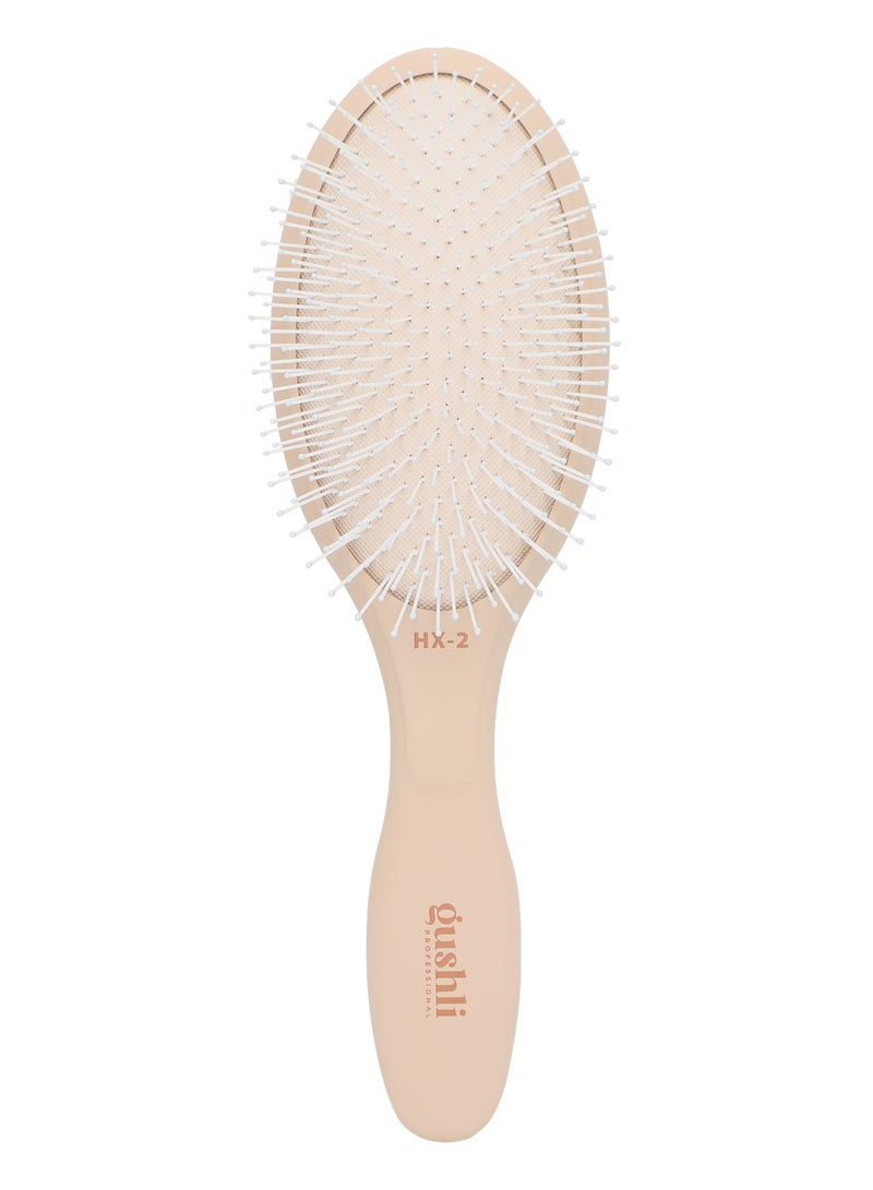 gushli Heat X-treme HX2 Paddle Brush Wet and Detangle Ultra Soft Nylon Bristle - Image 1