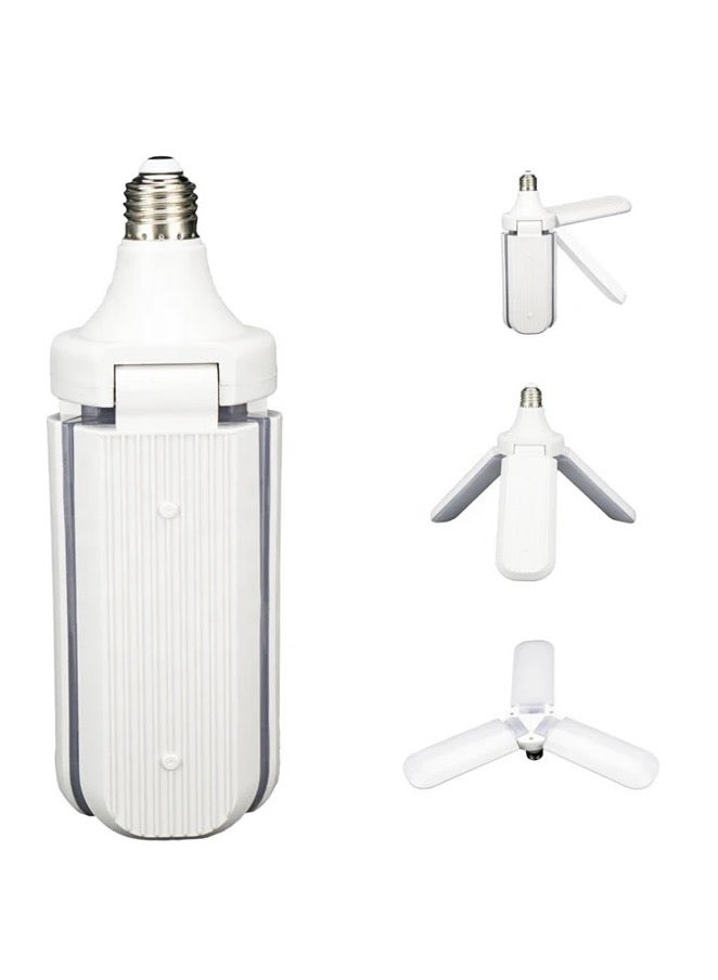 إسكدنيا HOT SELLING 45W LED BULB FAN BLADE HIGH BRIGHTNESSi MINI FOLDING LED 3 LEAVES  - Image 3