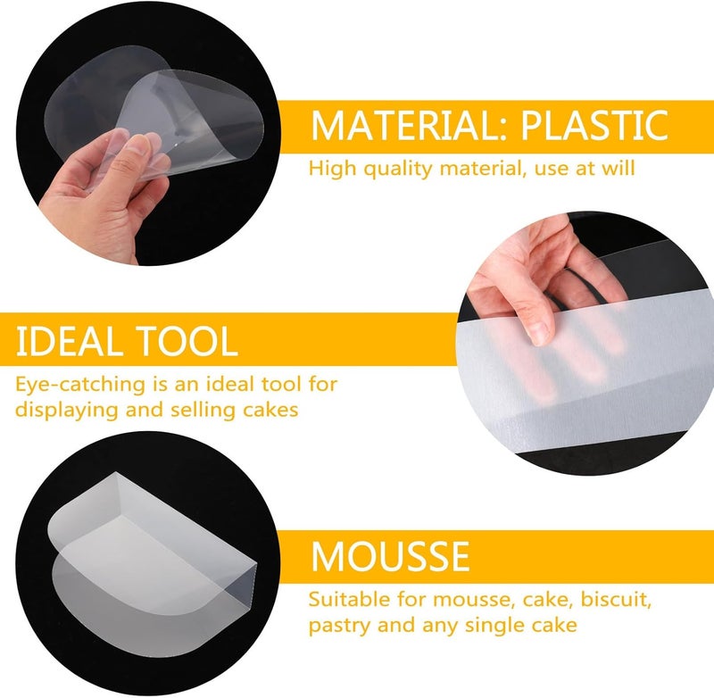 100pcs Pet Cake Surrounding Edge Mousse Packing Tool Small Cake Boards Packaging Pads for Baking and Storage - Image 3