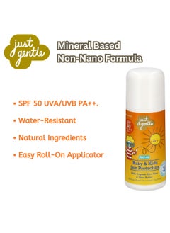 Just Gentle Baby & Kids Sun Protection SPF 50 PA++ - Broad Spectrum UVA/UVB, Water-Resistant, Enriched with Organic Aloe Vera & Shea Butter, 60ml  - Image 5