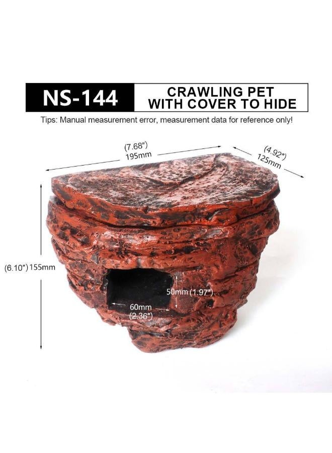 NomoyPet مخابئ الزواحف من NOMOY PET مخابئ الثعابين كهف الوزغة للزواحف والبرمائيات، مخبأ الزواحف - Image 1