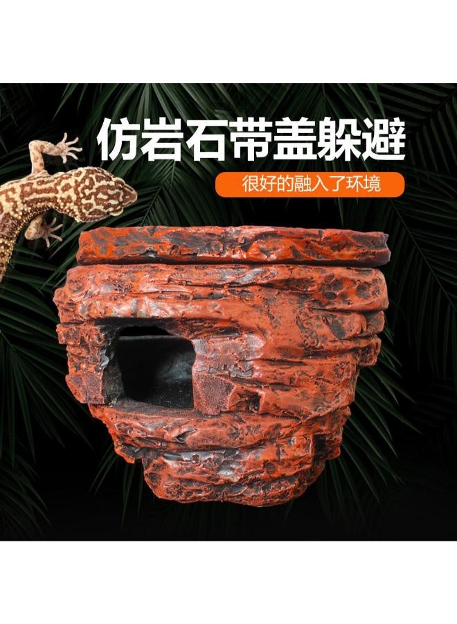 NomoyPet مخابئ الزواحف من NOMOY PET مخابئ الثعابين كهف الوزغة للزواحف والبرمائيات، مخبأ الزواحف - Image 2