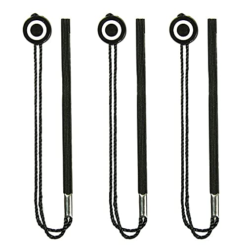 Foto&Tech Camera Lens Cap Leash with Elastic String, Compatible with Universal DSLR SLR Evil Mirrorless Cameras Video (x3) - Image 2