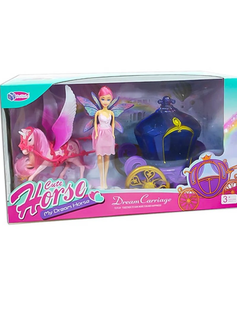 Unleash your little princess's imagination with the Magical Dream Carriage!  - Image 1
