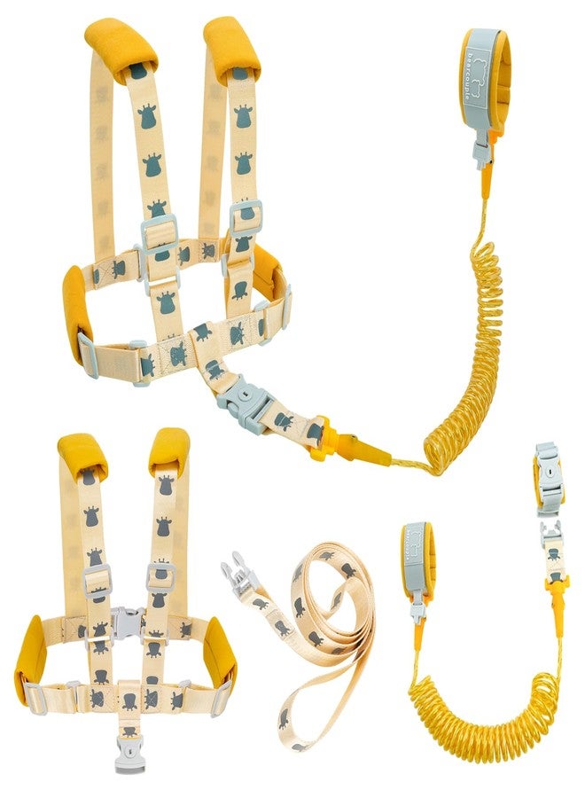 bearcouple Toddler Leashes + Anti Lost Wrist Link for Kids, 4 in 1 Kid Harness Backpack Leash for Girls Boys, Reflective Kids Anti Lost Leash Cute Baby Harness Belt Strap Foldable Child Safety Leash for Park Zoo - Image 1