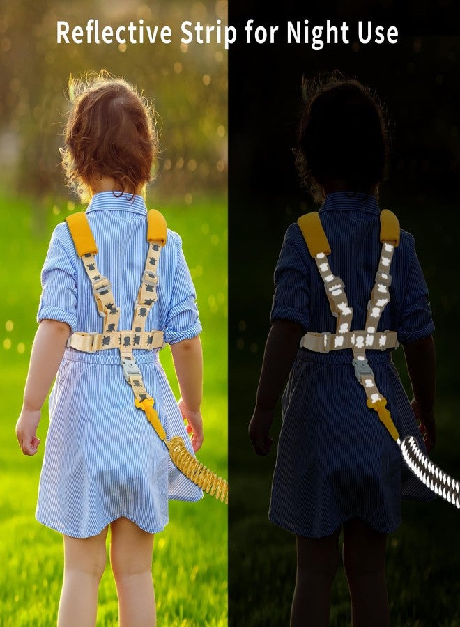 bearcouple Toddler Leashes + Anti Lost Wrist Link for Kids, 4 in 1 Kid Harness Backpack Leash for Girls Boys, Reflective Kids Anti Lost Leash Cute Baby Harness Belt Strap Foldable Child Safety Leash for Park Zoo - Image 3