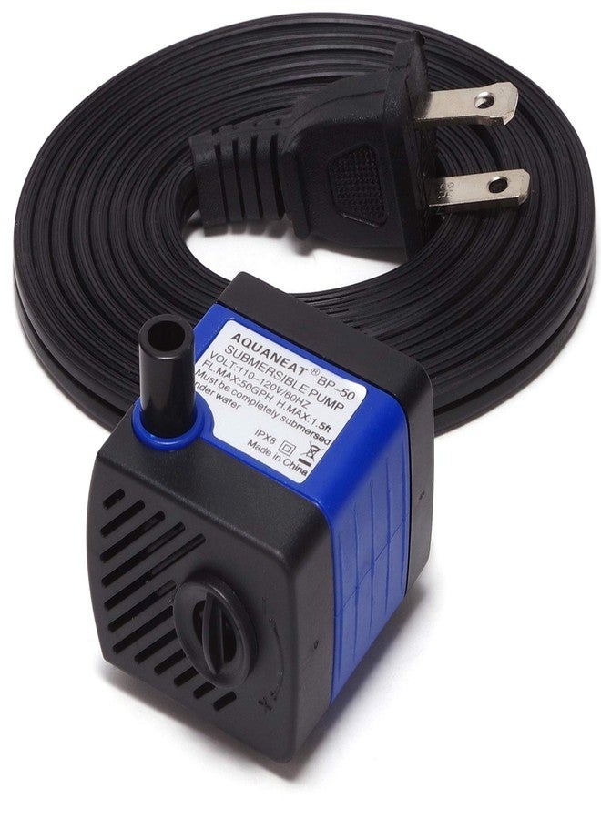 AQUANEAT Submersible Water Pump, 50GPH Fountain Pump, Small Water Pump, Aquarium Pump for Fish Tank, Outdoor Water Fountain, Hydroponics, Pond Filter Pump - Image 1