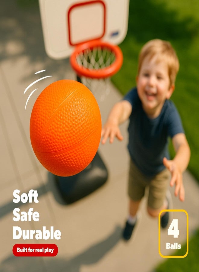 GALVANOX 4-Pack 6" Replacement Balls for Little Tikes Basketball Hoop with Mesh Storage Bag, Soft Inflatable Mini Toy Balls for Kids, Lightweight Soft Small Multi-Color Set (Includes Air Pump) - Image 5