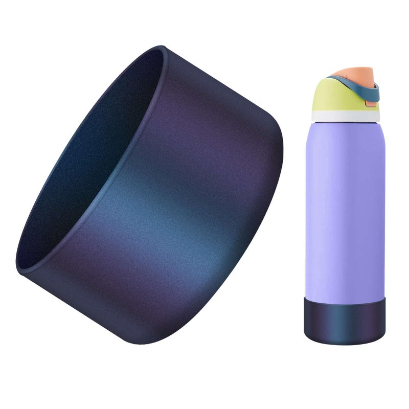 BKBY Chameleon Silicone Water Bottle Boot, Compatible with Owala 24oz 32oz 40oz, Gradient Matte Luster Cup Sleeve Bottom Cover for FreeSip, Twist, or Flip Stainless Steel Water Bottles - Image 1