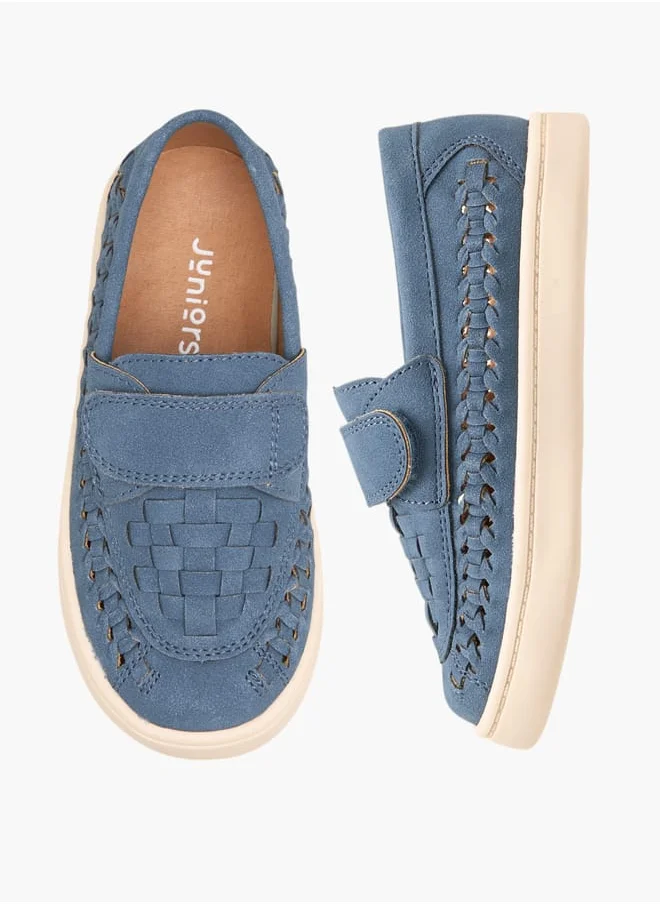 JUNIORS Boys Textured Slip-On Loafers