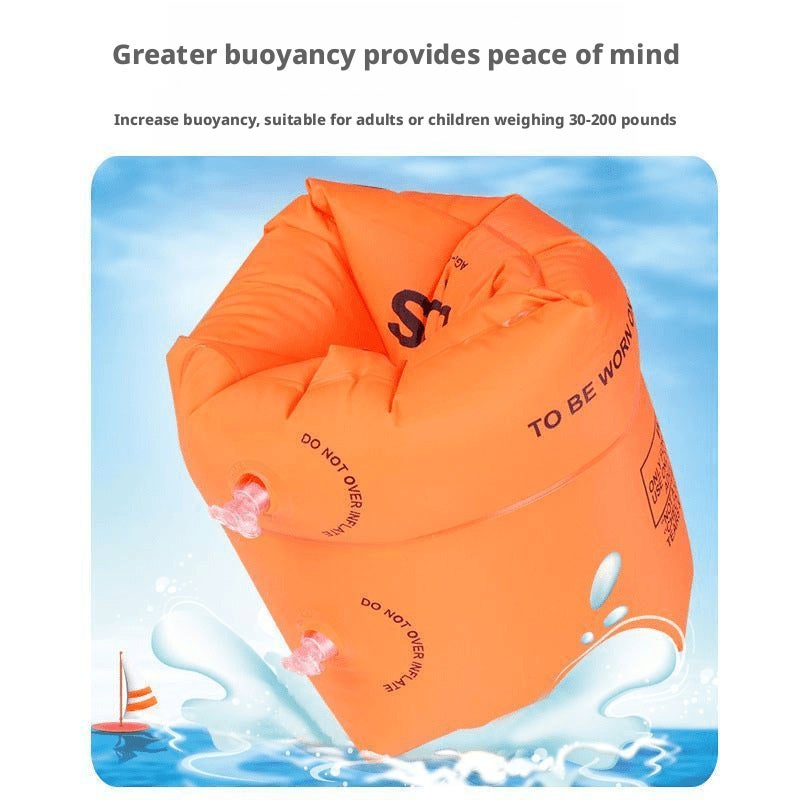 Thickened Inflatable Swim Arm Bands for Adults and Kids - Image 3