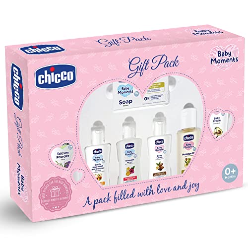 Chicco Baby Moments Caring Set Pink, Gift Set for Babies, 0m+ - Image 1