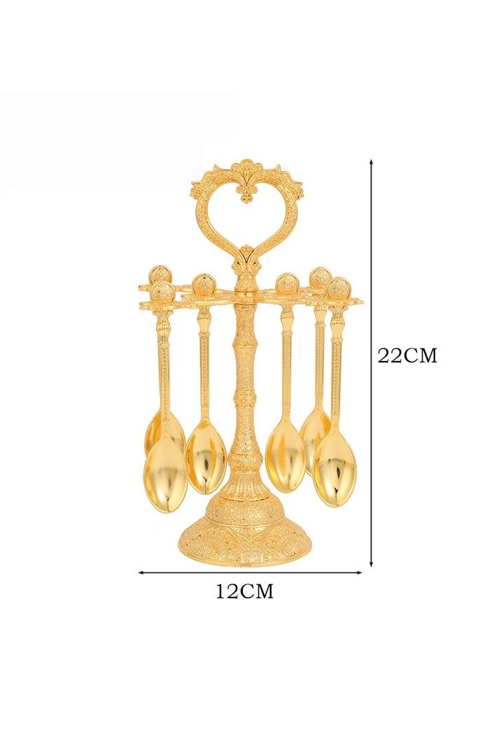 general Spoon storage rack set European style kitchen elegant metal craft cutlery spoon holder - Image 3