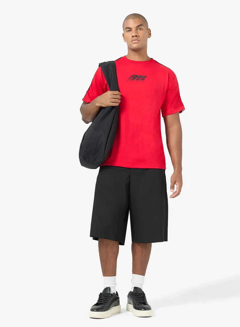 Frwd T-Shirt With Logo & Taping On Sleeve
