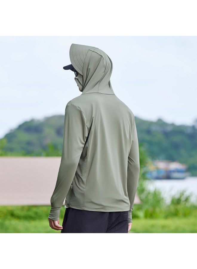 Jeep Original Yarn Sun Protection】upf50+ Cool Summer Lightweight Full-coverage Breathable Hooded Sun Shirt - Image 3
