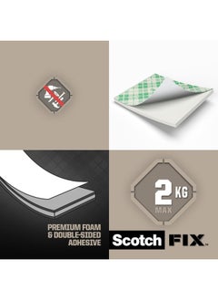Scotch  Scotch Indoor Mounting Squares 16 Strips 25 x 25 mm 4496-ST16-P  - Image 3