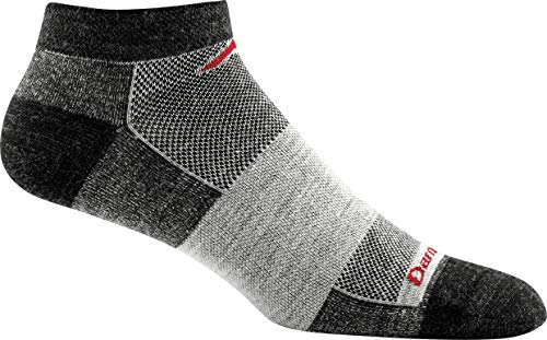 Darn Tough Vermont 1437 Men's Merino Wool No Show Light Socks - Charcoal, Large - Image 1