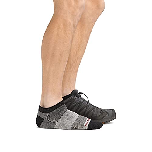 Darn Tough Vermont 1437 Men's Merino Wool No Show Light Socks - Charcoal, Large - Image 3
