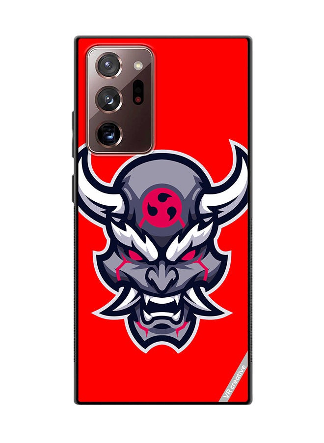 Protective Case Cover For Samsung Galaxy Note20 Ultra 5G Oni Mask Design Multicolour
