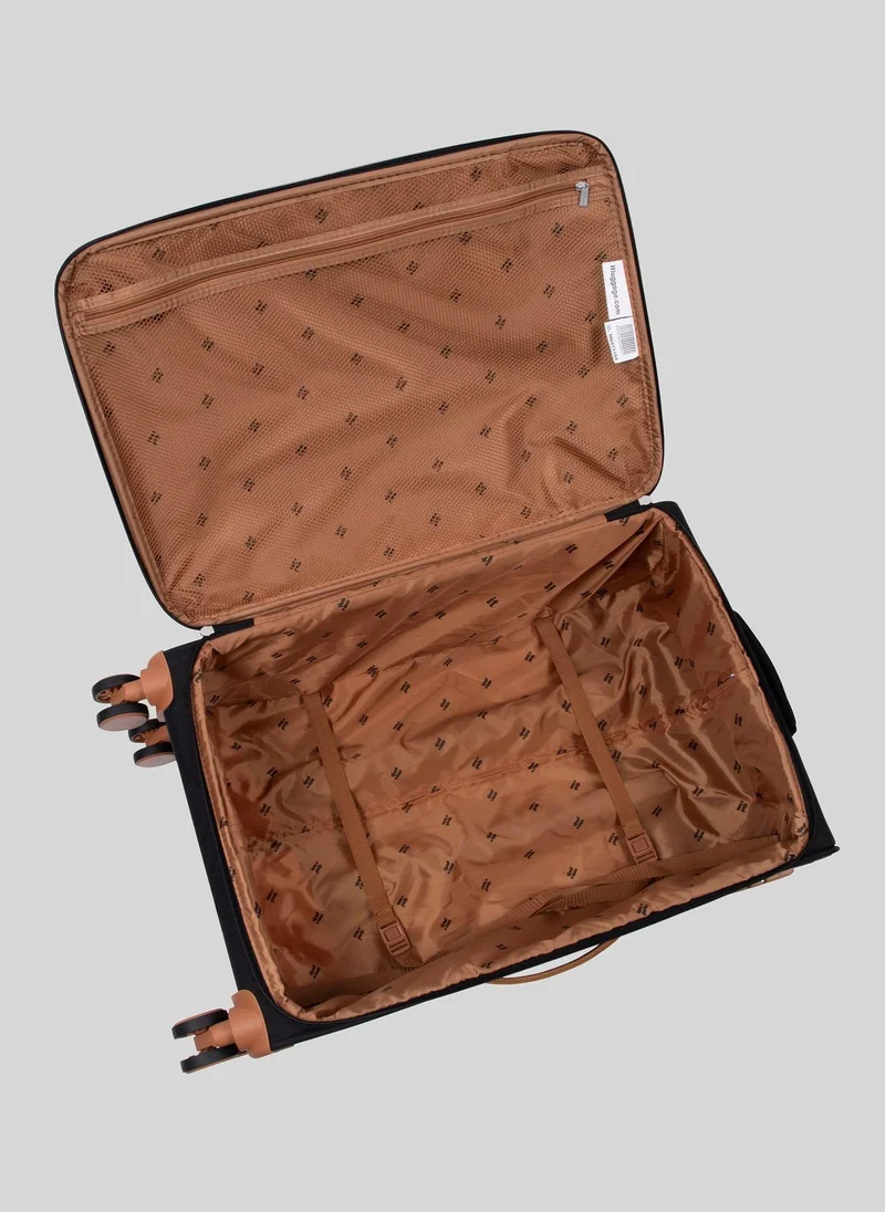 Matalan IT Luggage Black Soft Suitcase