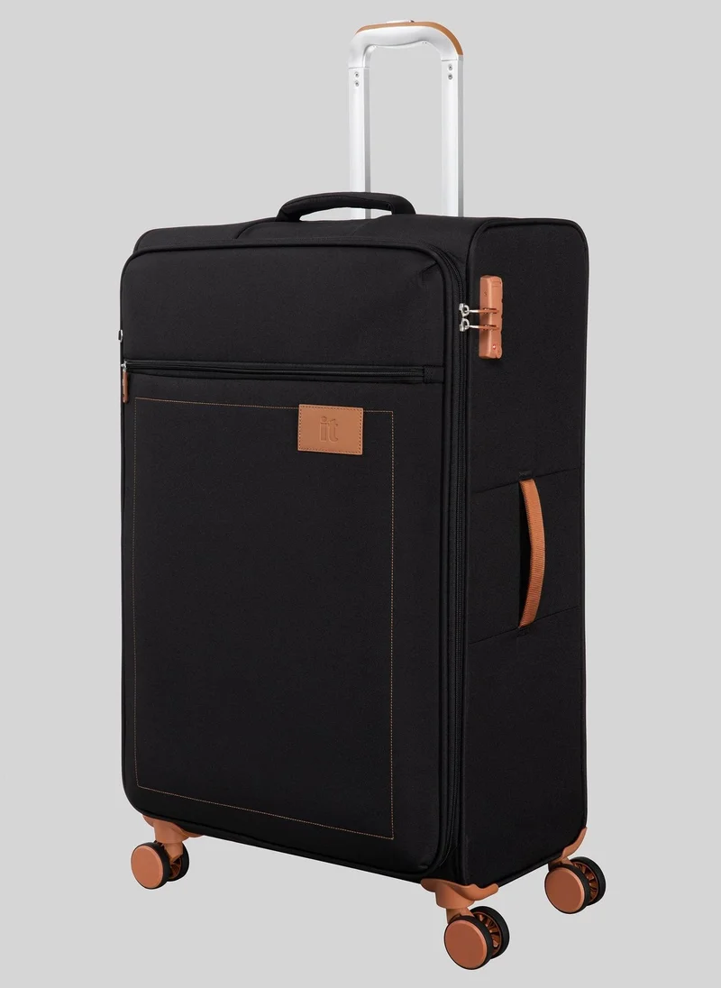 Matalan IT Luggage Black Soft Suitcase