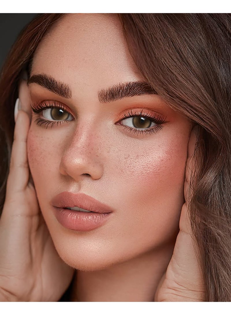 UYAAI Choco Jump Amber Series Yearly Colored Contact Lenses, Unisex Cosmetic Contact Lenses, Natural Fashion Lenses, 42% Soft Contact Lenses - Image 2