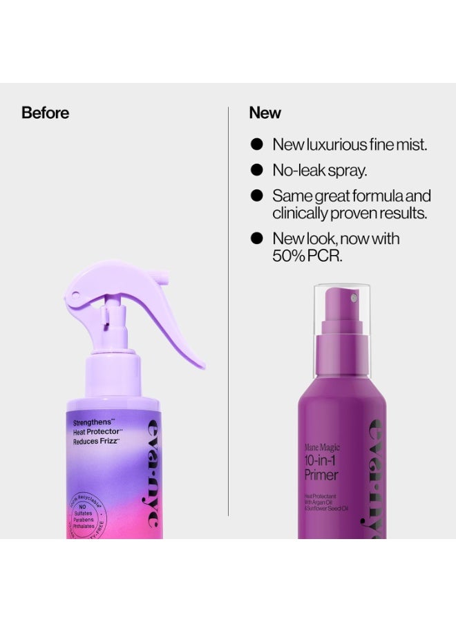Eva NYC Mane Magic 10-in-1 Hair Primer - New Fine Mist + No-Leak Spray - Sunflower Seed + Argan Oil Heat Protection Spray - For Medium + Thick Hair - Packaging May Vary - Vanilla Scent -5 fl oz - Image 5