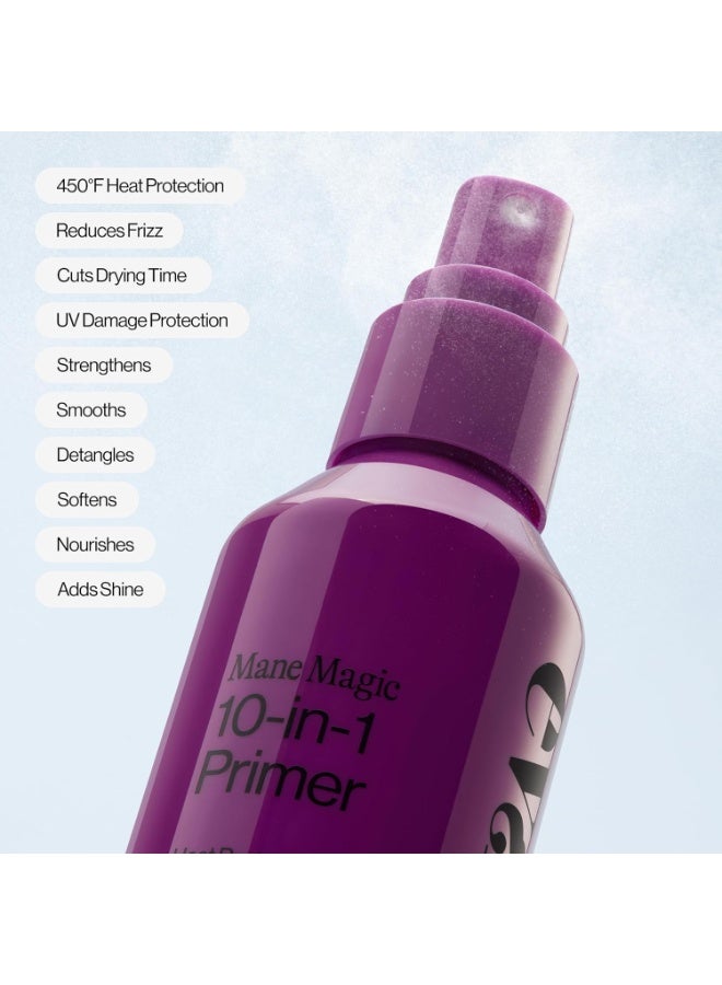 Eva NYC Mane Magic 10-in-1 Hair Primer - New Fine Mist + No-Leak Spray - Sunflower Seed + Argan Oil Heat Protection Spray - For Medium + Thick Hair - Packaging May Vary - Vanilla Scent -5 fl oz - Image 4