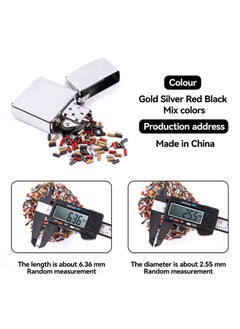 SANMUGEED 200Pcs Flint Refills for Lighter, Replacement Flints for Lighters, Flint Stone for Petrol Gas Fluid Lighter (Mix colors)  - Image 2