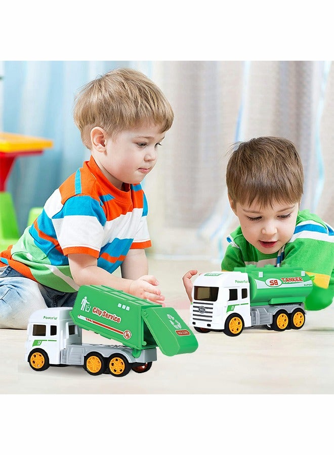MIXDE Garbage Truck Toys, Waste Management Recycling Vehicle Toys, Children's Garbage Sorting Cards, Recyclable Garbage Sorting Inertial Vehicles, Children's Educational Toys - Image 5