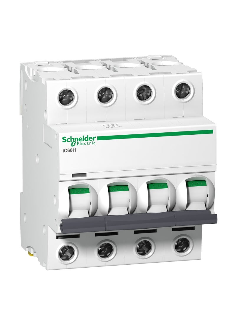 Schneider Electric A9F54450 Acti9 iC60H 4P 50A C Miniature Circuit breaker 