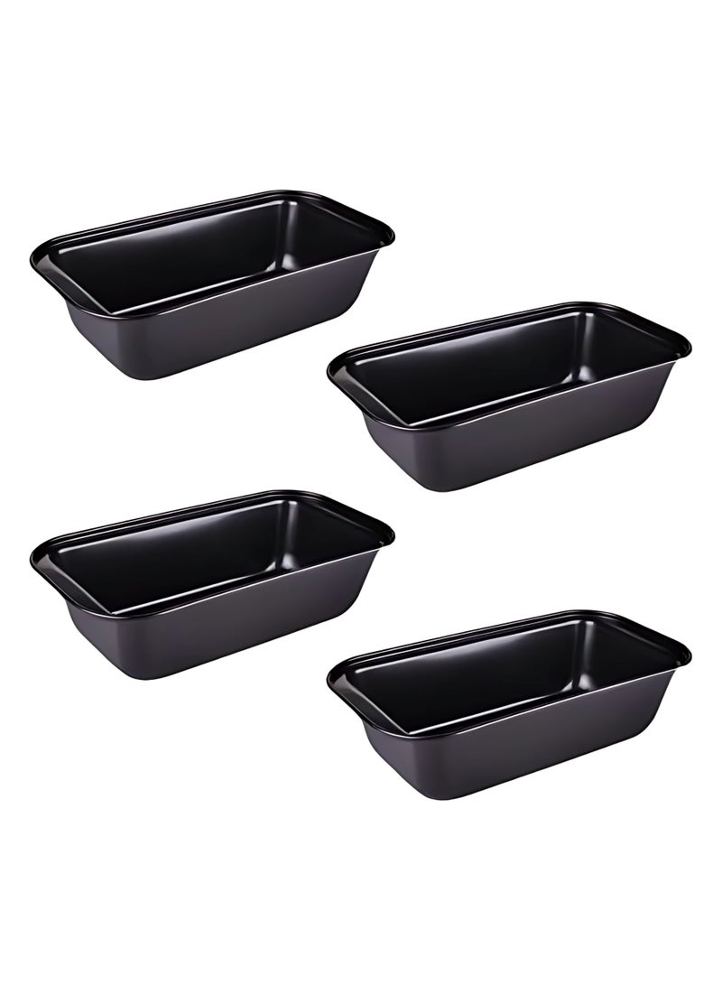 ECVV 4-Piece No-Stick Carbon Steel Toast Pan-Bread Mold Bakeware Rectangular Cake Bread Loaf Pan Baking Mold Kitchen Cupcake Tools - Image 2