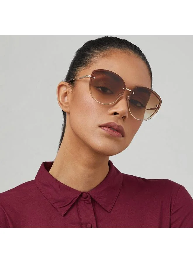 بلاك أوت Women's نظارة شمسية هيدي عين القطة بدون إطار للنساء