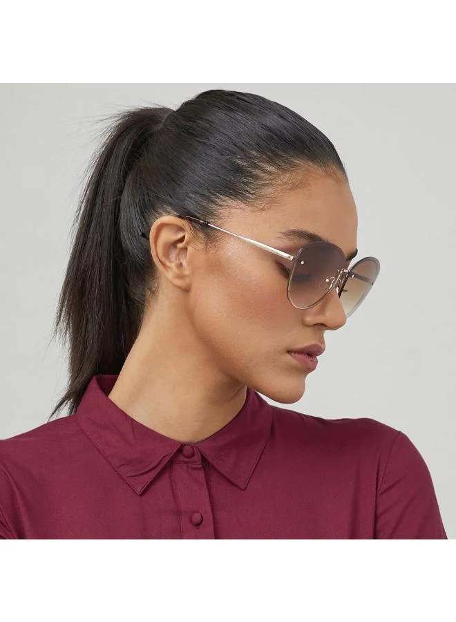 بلاك أوت Women's نظارة شمسية هيدي عين القطة بدون إطار للنساء