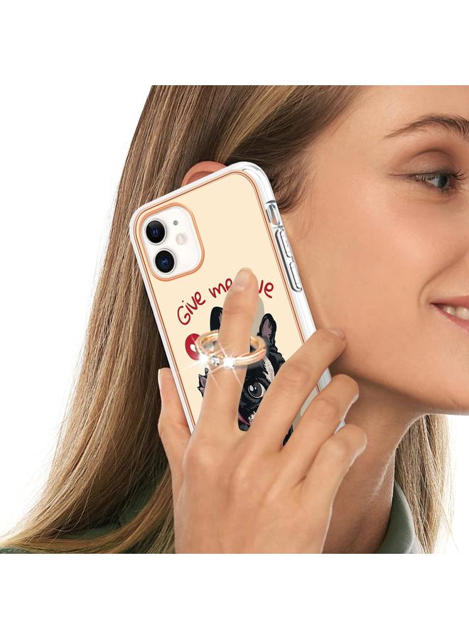 Zaboon Case For iPhone 11 Electroplating Dual-side IMD Phone Case with Ring Holder - Image 5