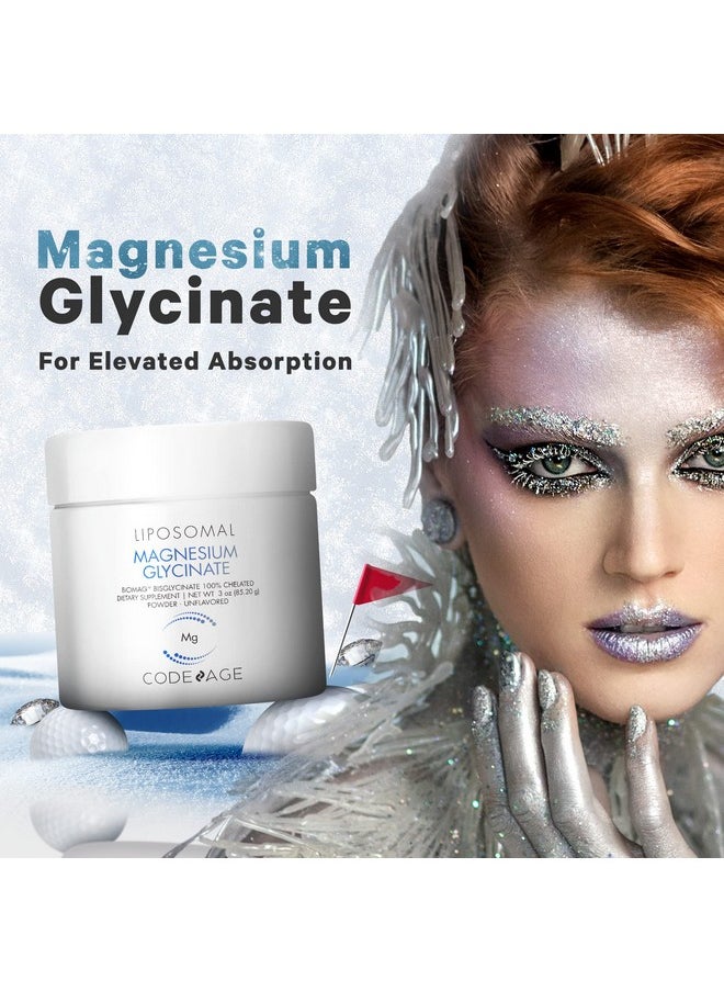 Codeage Magnesium Glycinate Powder Supplement 2Month Supply Bisglycinate Magnesium Chelate Unflavored Liposomal Delivery  Absorption Chelated Magnesium Powder Mineral Nongmo Vegan 3 Oz  - Image 5